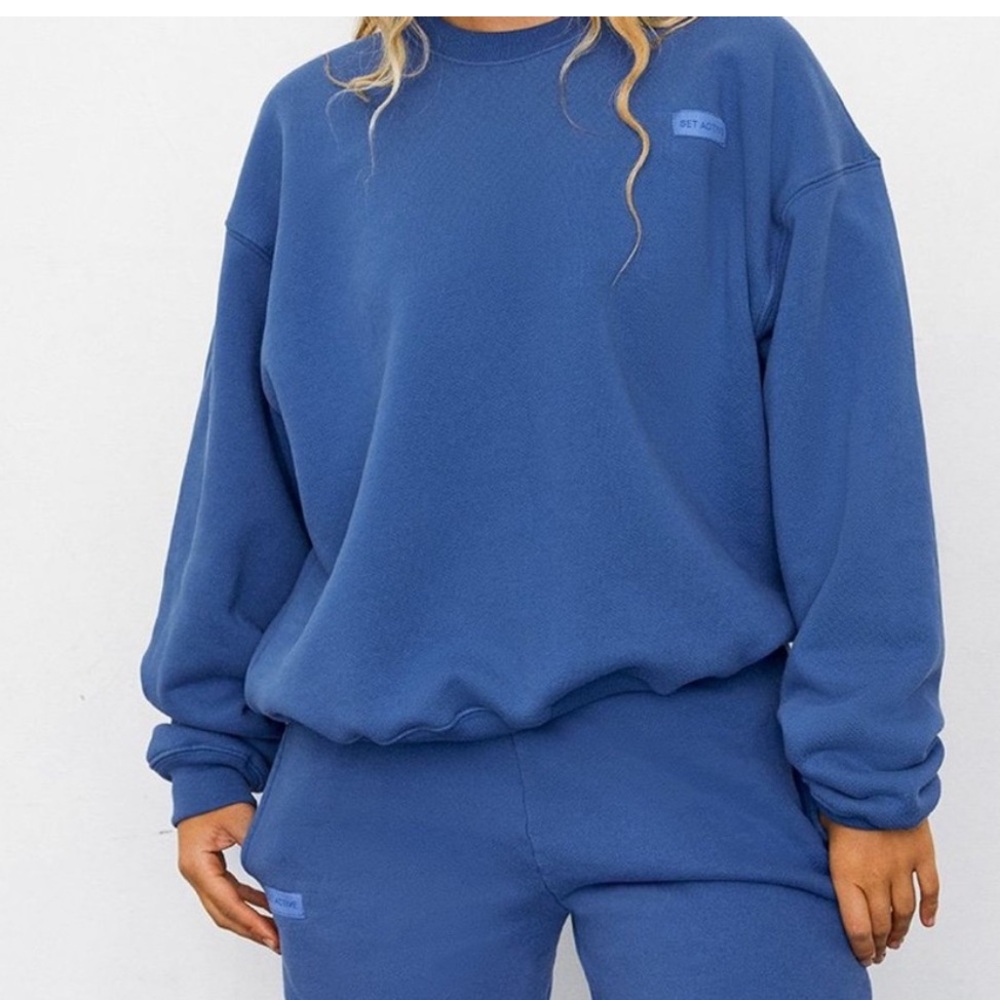 SETACTIVE BLUE CREW NECK SWEATSHIRT S